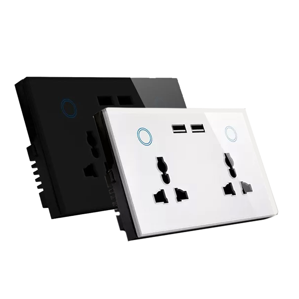 مقبس ذكي مزود ب اتنين USB image